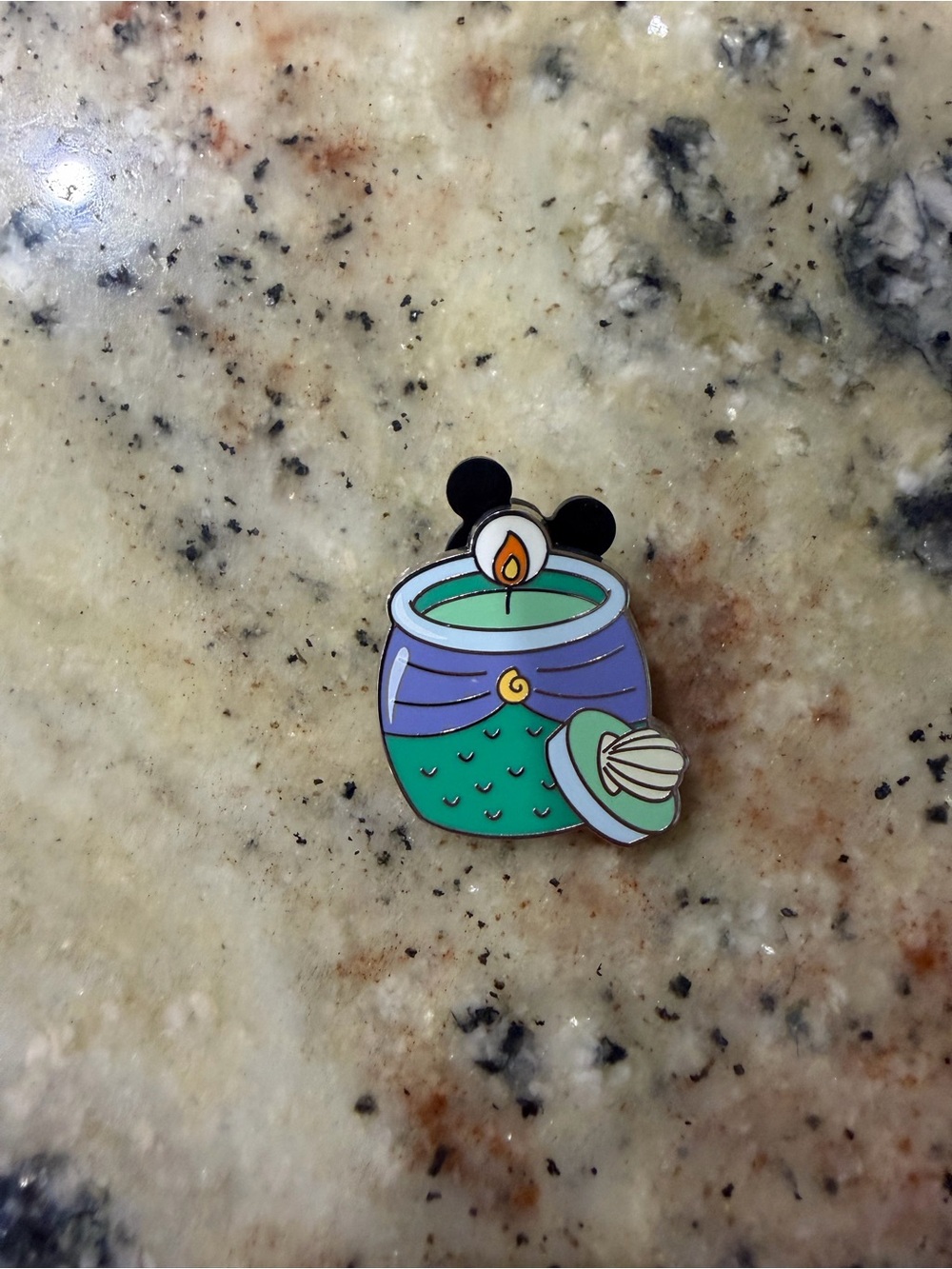 Disney authentic trading pin. Ariel candle